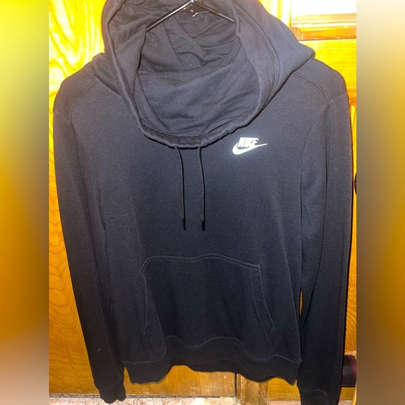 Nike Sweaters - Nike pullover black slouchy hood hoody size small super comfortable !